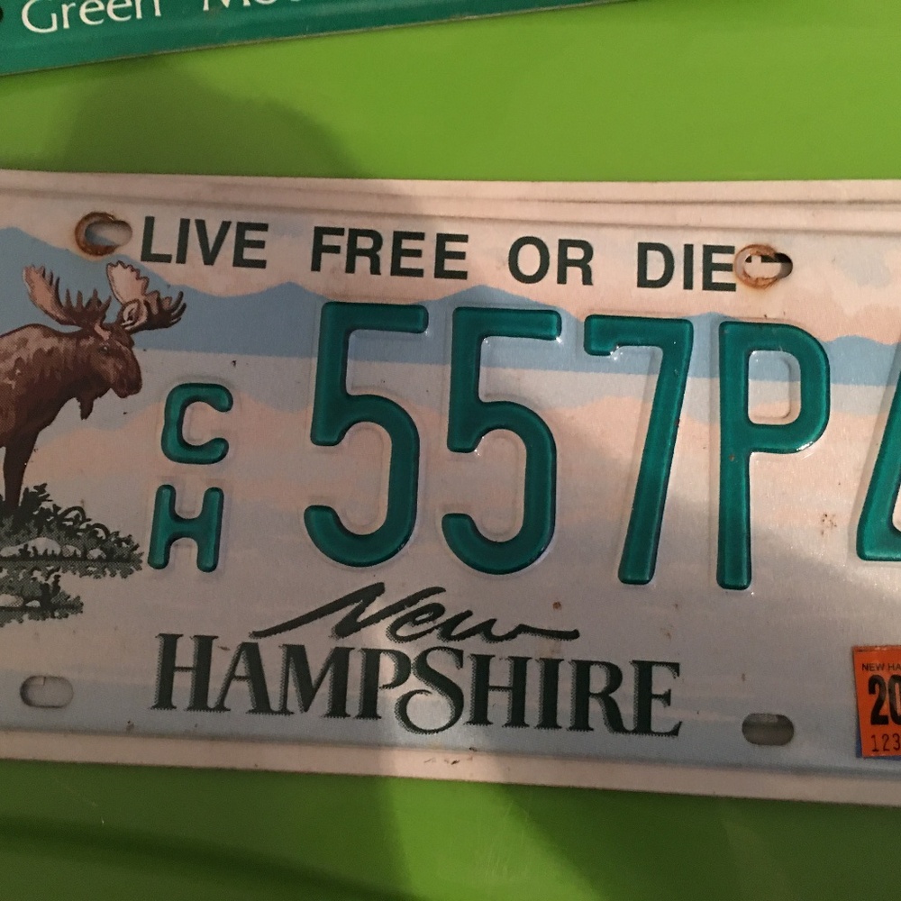 New Hampshire License Plate